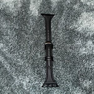 Black Amazon leather strap for Apple Watch 38mm-41mm